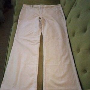 Banana Republic Women's Light Beige Wide-Leg Pants